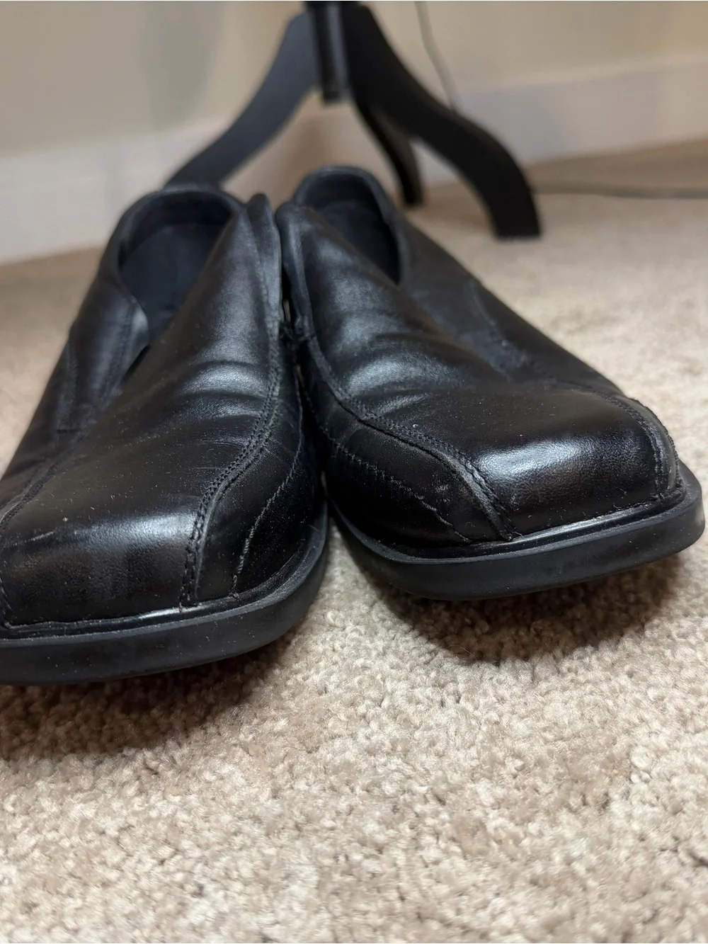 Bruno Marc Men's Black Slip-On Leather Loafers